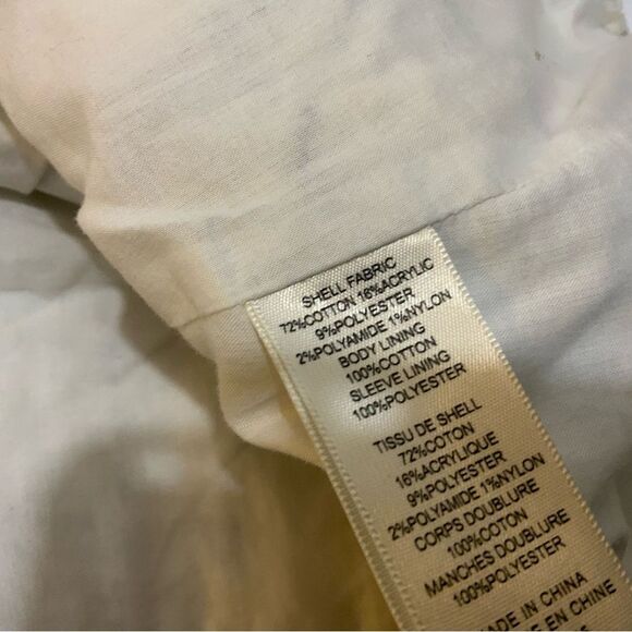 REBECCA TAYLOR Textured Plaid Cotton-Blend Jacket size 10 - Picture 8 of 9